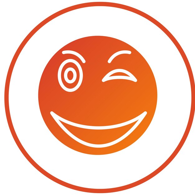 Vectorontwerp Wink Icon Style