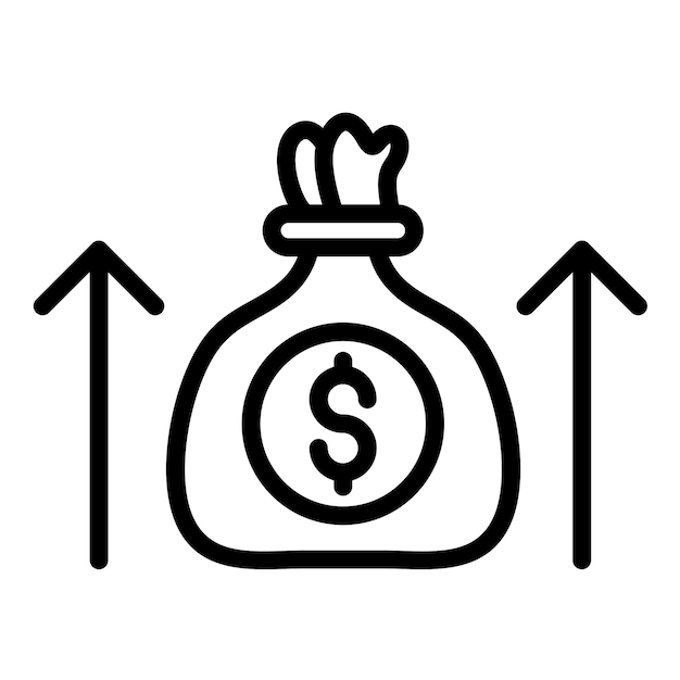 Vectorontwerp Wise Spending Icon Style