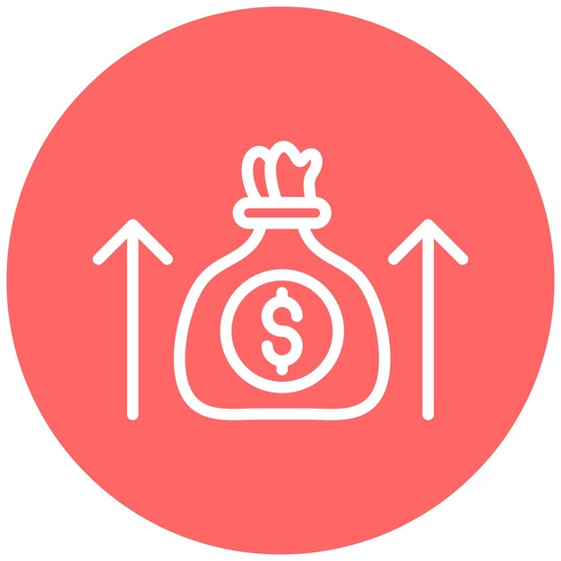 Vectorontwerp Wise Spending Icon Style