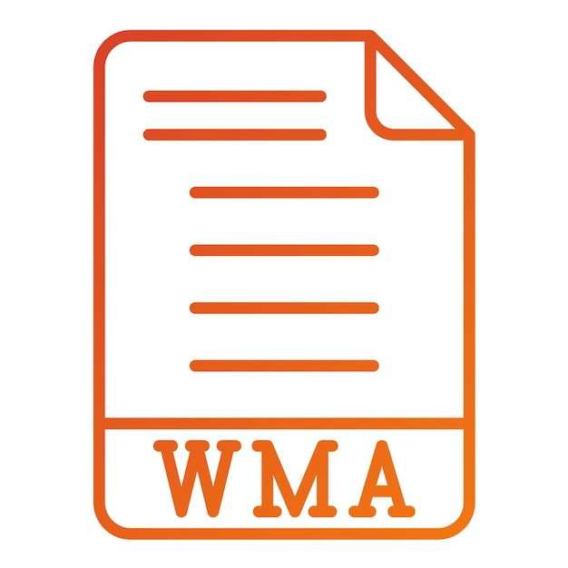 Vectorontwerp WMA Icon Style