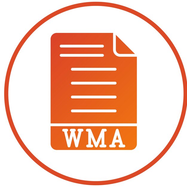 Vectorontwerp WMA Icon Style