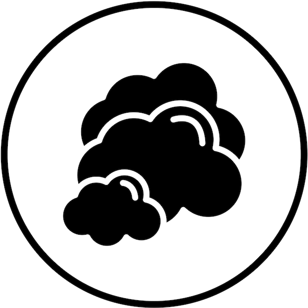 Vectorontwerp Wolken Icon Stijl