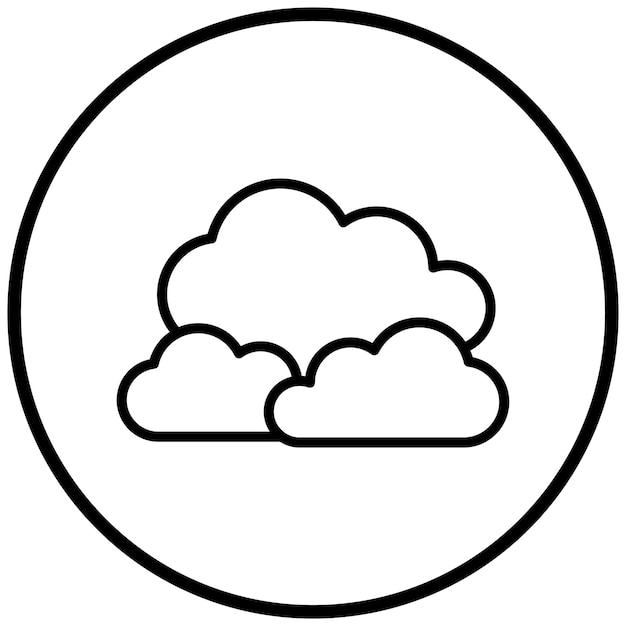 Vectorontwerp Wolken Icon Stijl