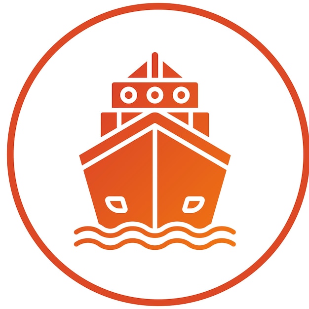 Vectorontwerp Yacht Icon Style