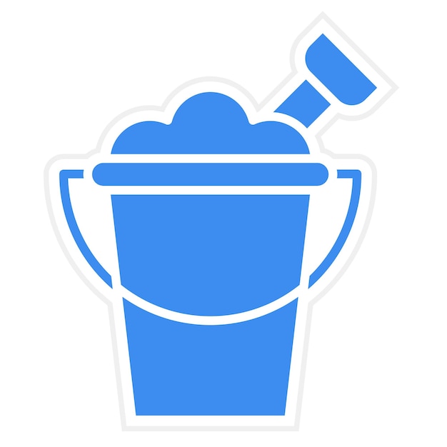 Vectorontwerp Zandbak Icon Stijl