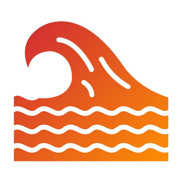 Vectorontwerp Zee Icon Stijl