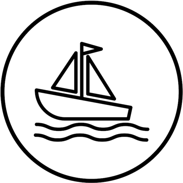 Vectorontwerp Zeilen Icon Stijl