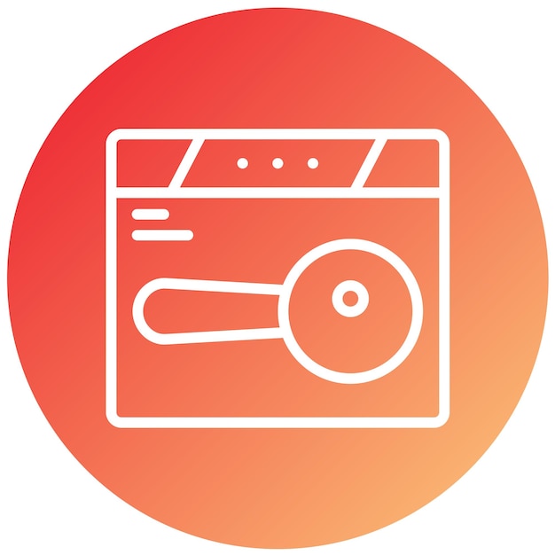 Vectorontwerp Zoeklocatie Icon Stijl