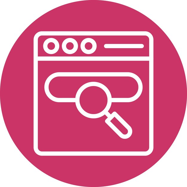 Vectorontwerp Zoekmachine Icon Style
