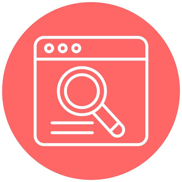 Vectorontwerp Zoekmachine Icon Style