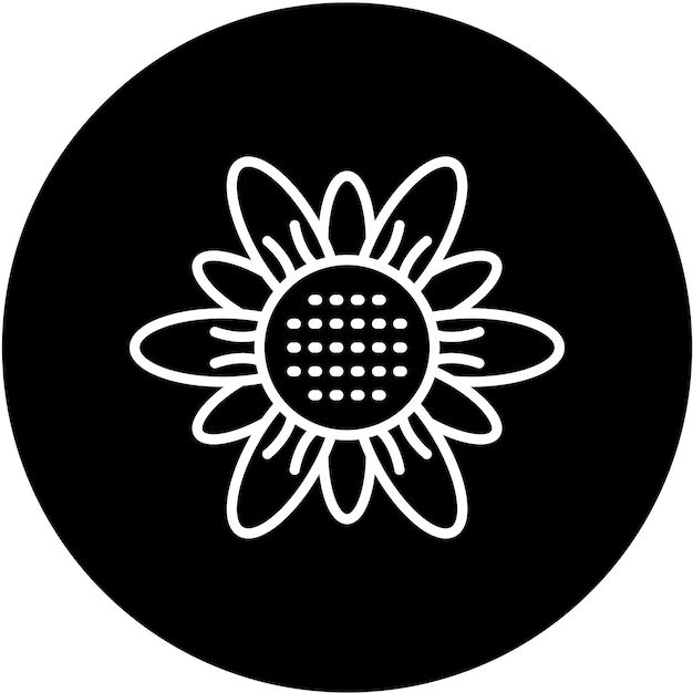 Vectorontwerp Zonnebloem Icon Style