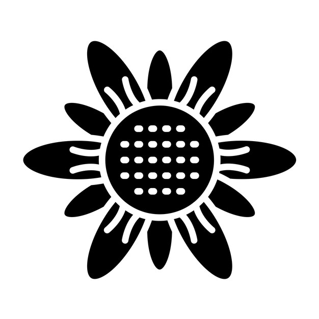 Vectorontwerp Zonnebloem Icon Style