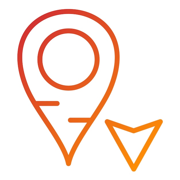 Vectorontwerp Zuidpijl Icon Stijl