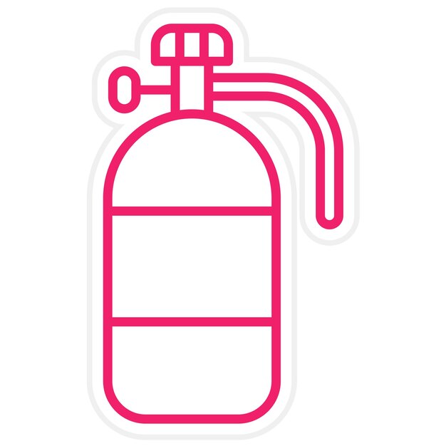 Vectorontwerp zuurstoftank Icon Style