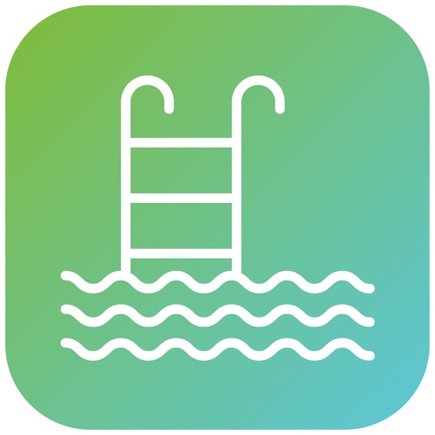 Vectorontwerp Zwembad Icon Style
