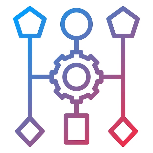 Vectorontwerpalgoritme Icon Style