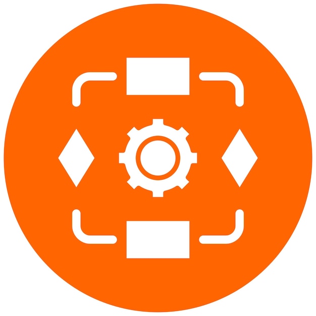 Vectorontwerpalgoritme Icon Style