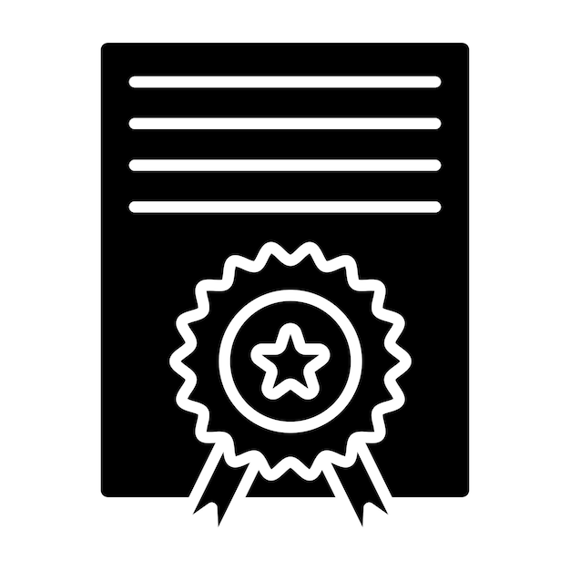 Vector vectorontwerpcertificaat icon style