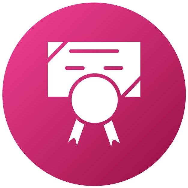 Vector vectorontwerpcertificaat icon style