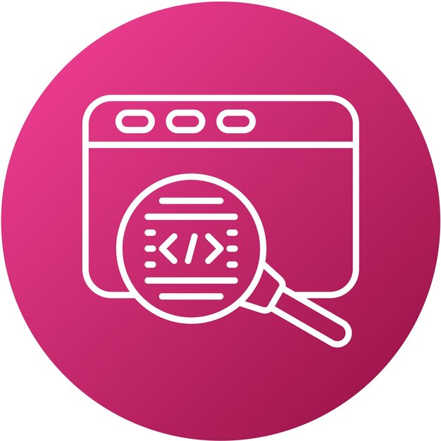 Vectorontwerpcode herziening Icon Style