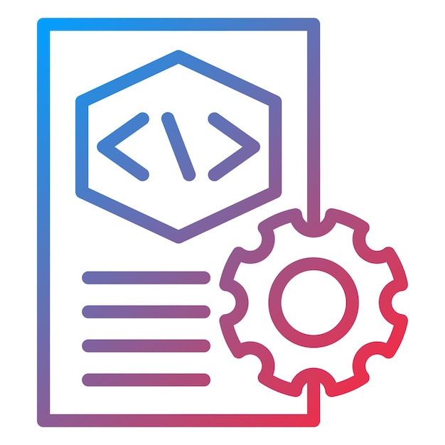 Vectorontwerpcode Icon stijl instellen