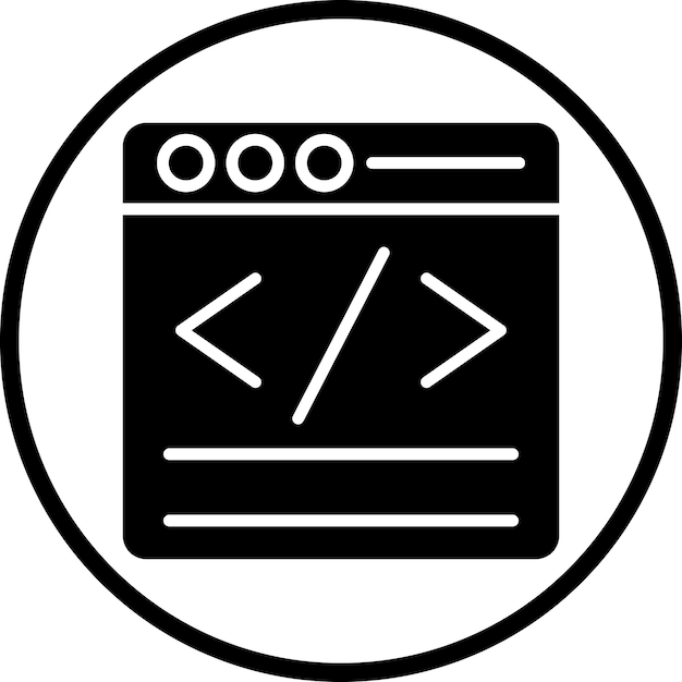 Vectorontwerpcode Icon Style