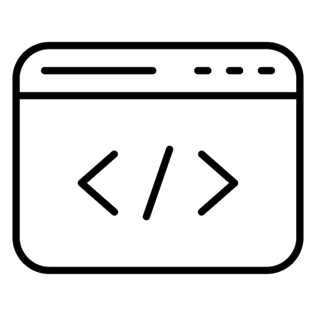 Vectorontwerpcode Icon Style
