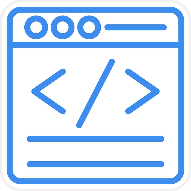 Vector vectorontwerpcode icon style