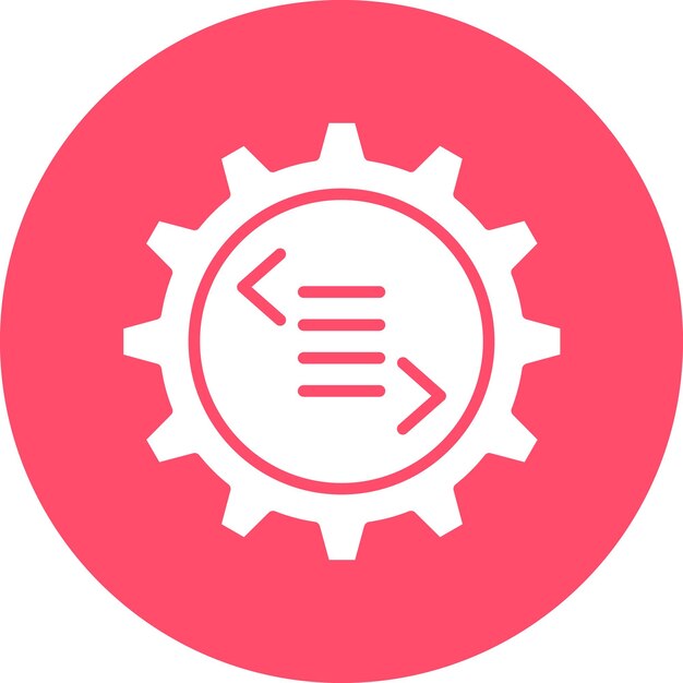 Vectorontwerpcode-instellingen Icon stijl