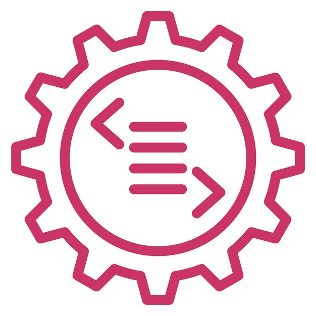 Vectorontwerpcode-instellingen Icon stijl
