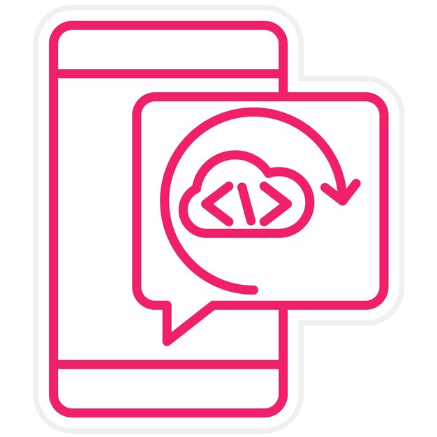 Vectorontwerpcode Refactoring Icon Style