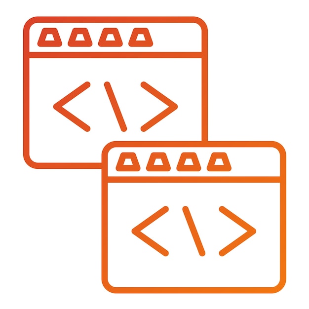 Vectorontwerpcode Refactoring Icon Style