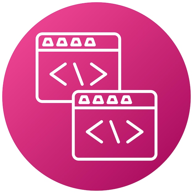 Vectorontwerpcode Refactoring Icon Style