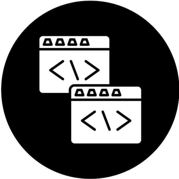 Vectorontwerpcode Refactoring Icon Style