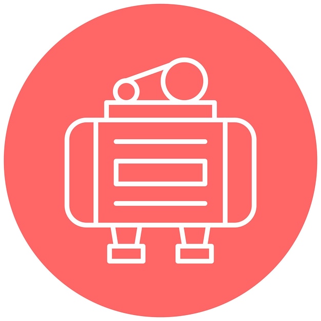 Vectorontwerpcompressor Icon Style