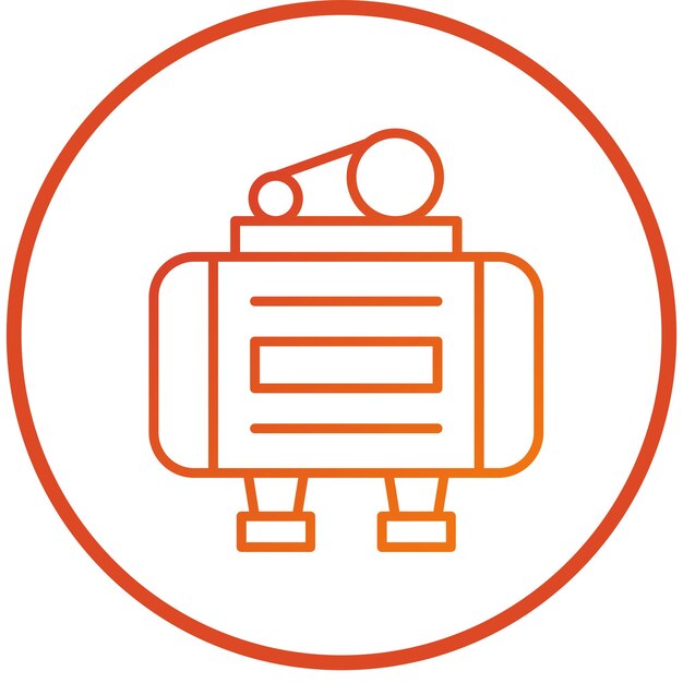 Vectorontwerpcompressor Icon Style