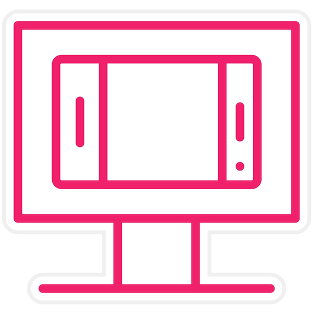 Vectorontwerpmonitor Icon Style