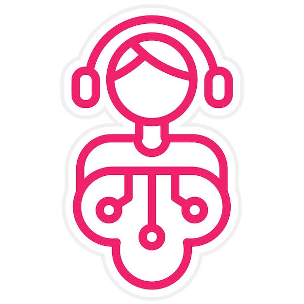 Vectorontwerpondersteuning Hub Icon Style