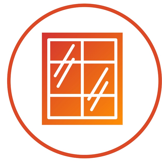 Vectorontwerpvenster Icon Style
