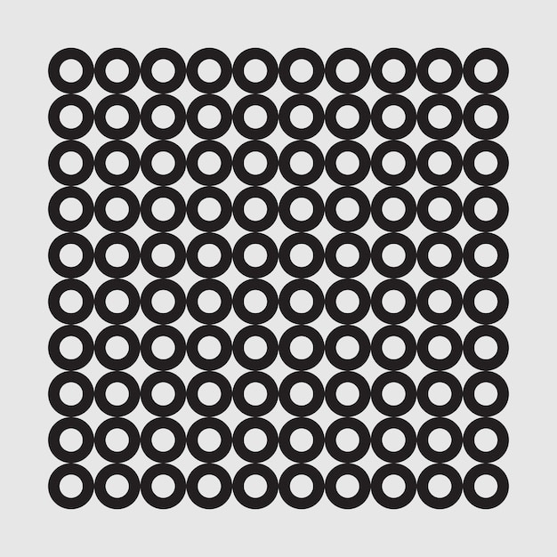 Vectorornament samengesteld uit cirkelelementen eenvoudig elegant