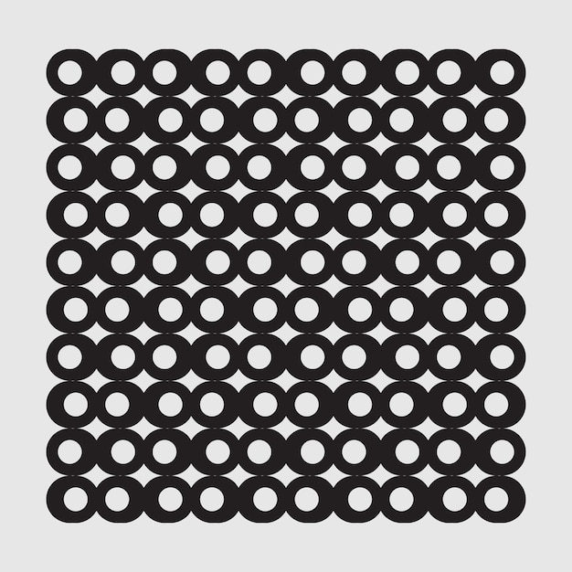 Vectorornament samengesteld uit cirkelelementen eenvoudig elegant