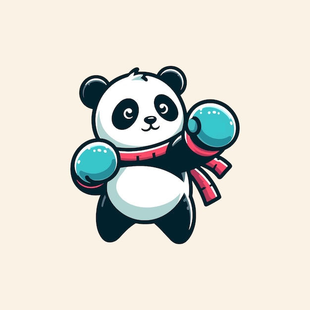 Vectorpanda-illustratie