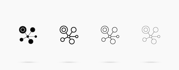 Vectorpictogram van verbinding voor netwerk