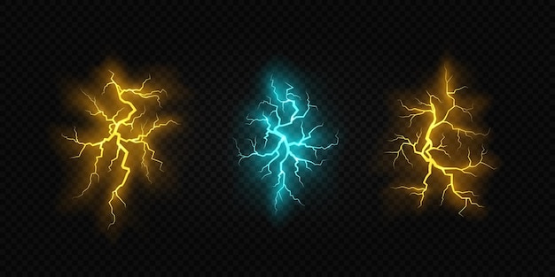 Vectorreeks horizontale grondbarsten met magische diverse kleurengloed