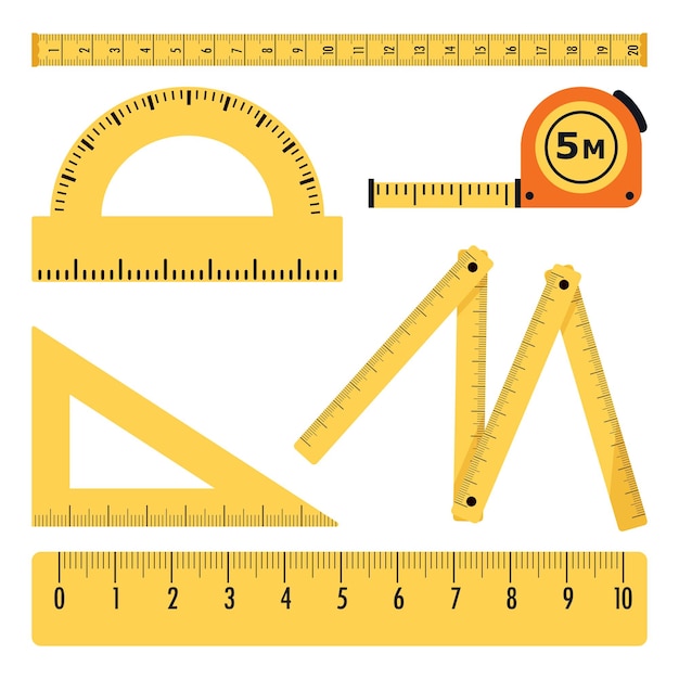 Vector vectorreeks verschillende maatregelen