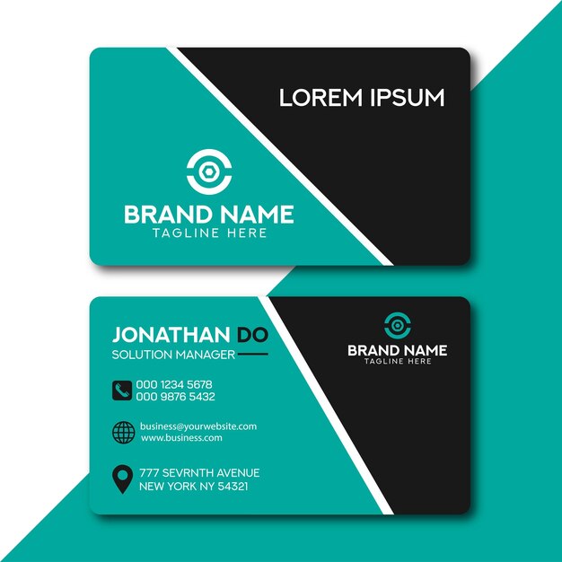 Vector vectors business card template