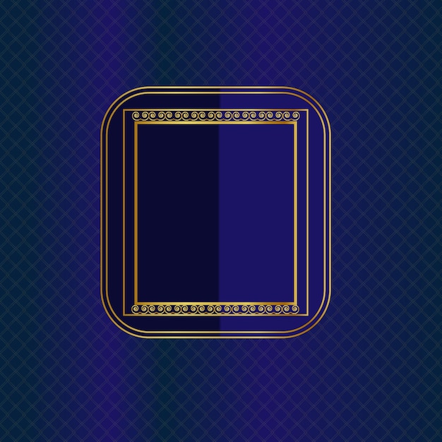 Vector vectorstock gold and blue frame royalty free vector image vectorstock