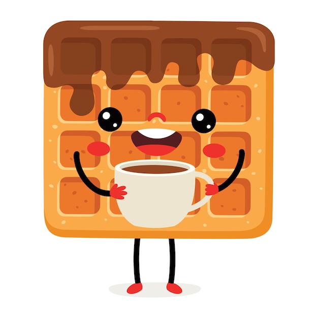 Vector vectortekening van een wafel