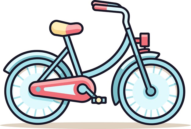 Vectortekening van het fietspad geïllustreerde fiets logo ontwerp vector