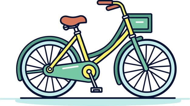 Vector vectortekening van het ontwerp van de helm van de fietser, geïllustreerd fietswielmechanisme